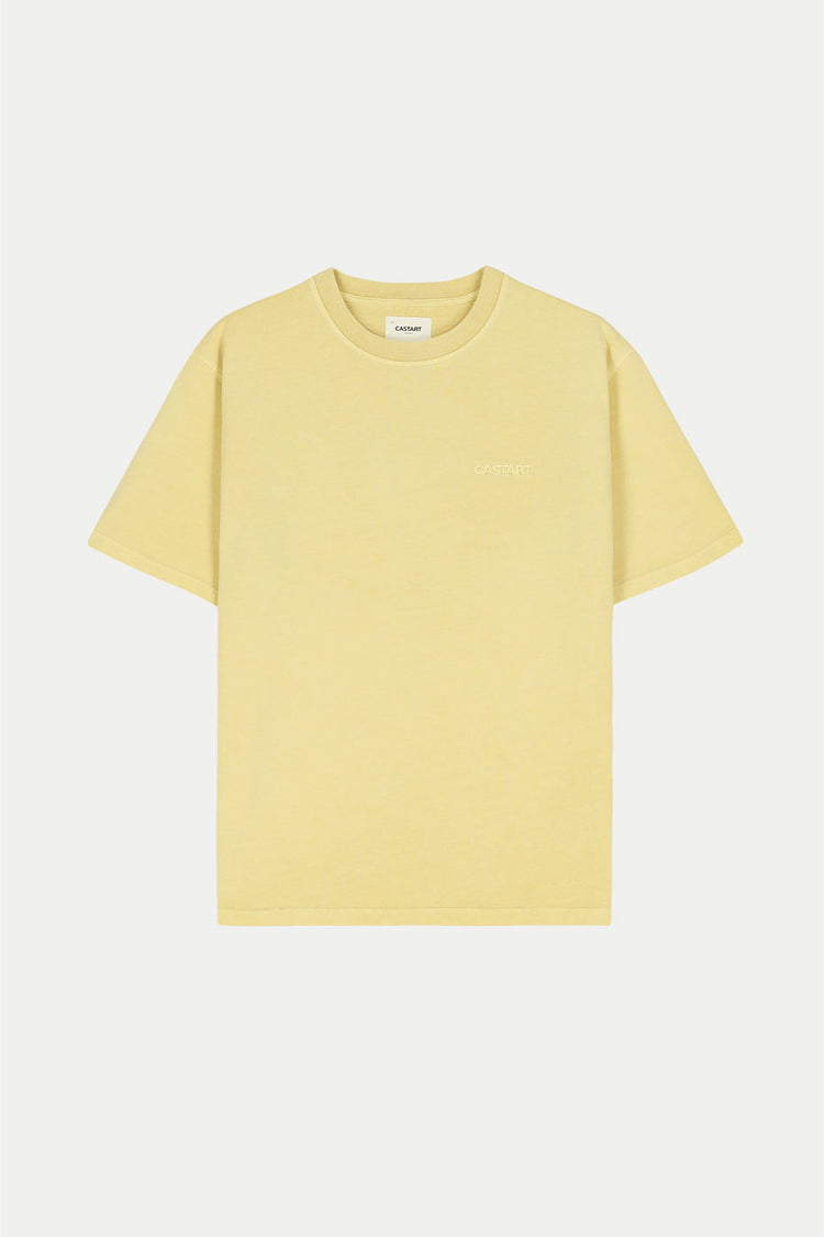 Light Yellow Stone Wash T-Shirt