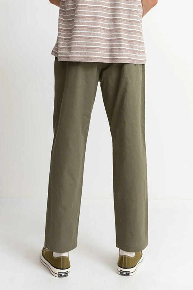 Olive Linen Jam Pants