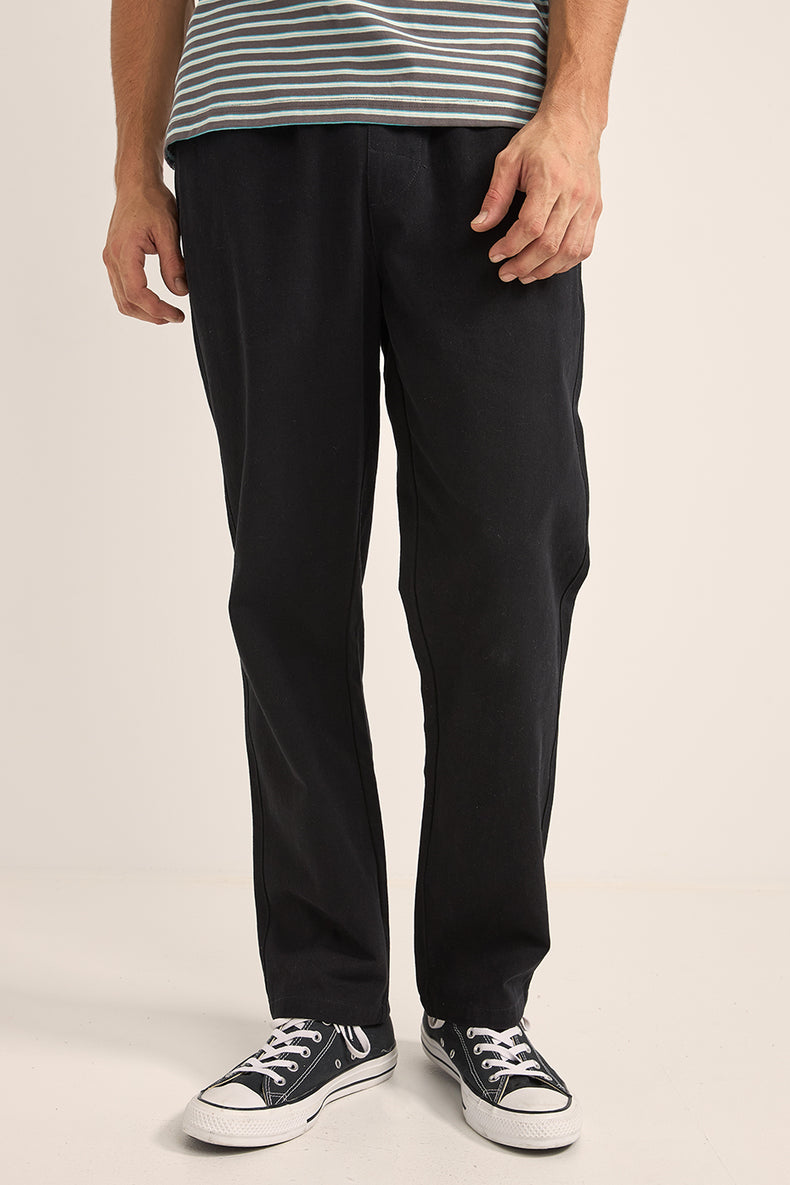 Black Brushed Jam Pants