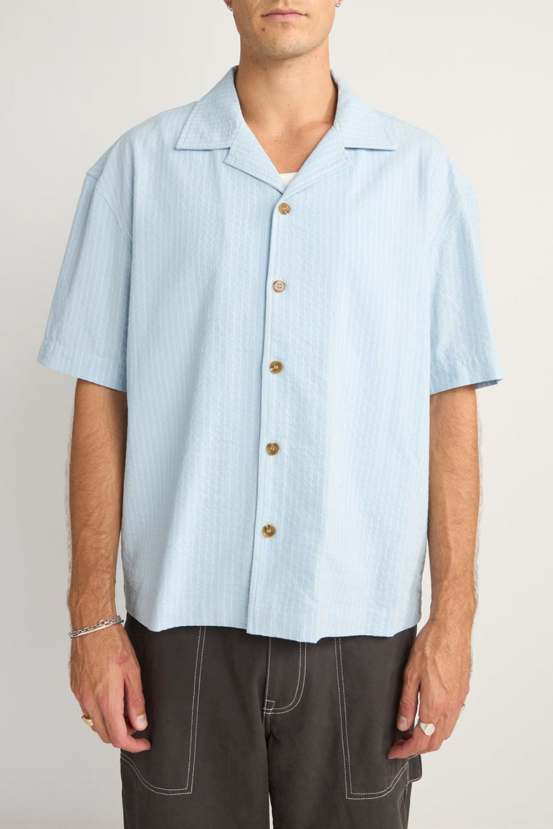 Blue Relaxed Check Shirt