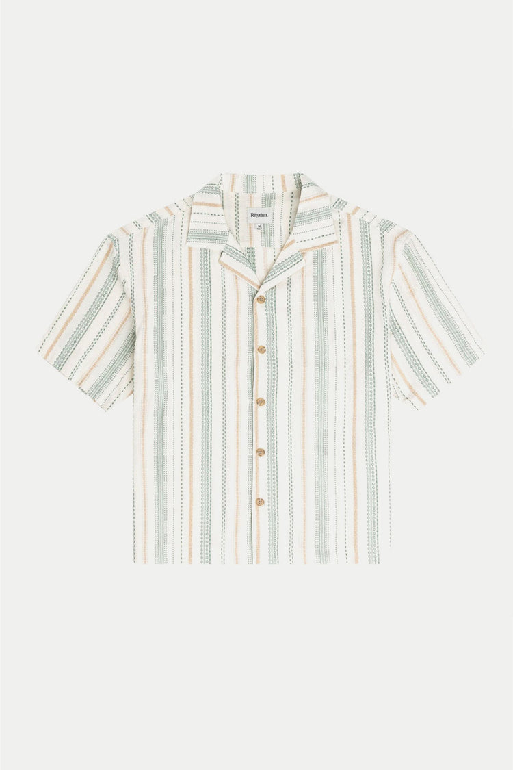 Olive Relaxed Stripe Shirt