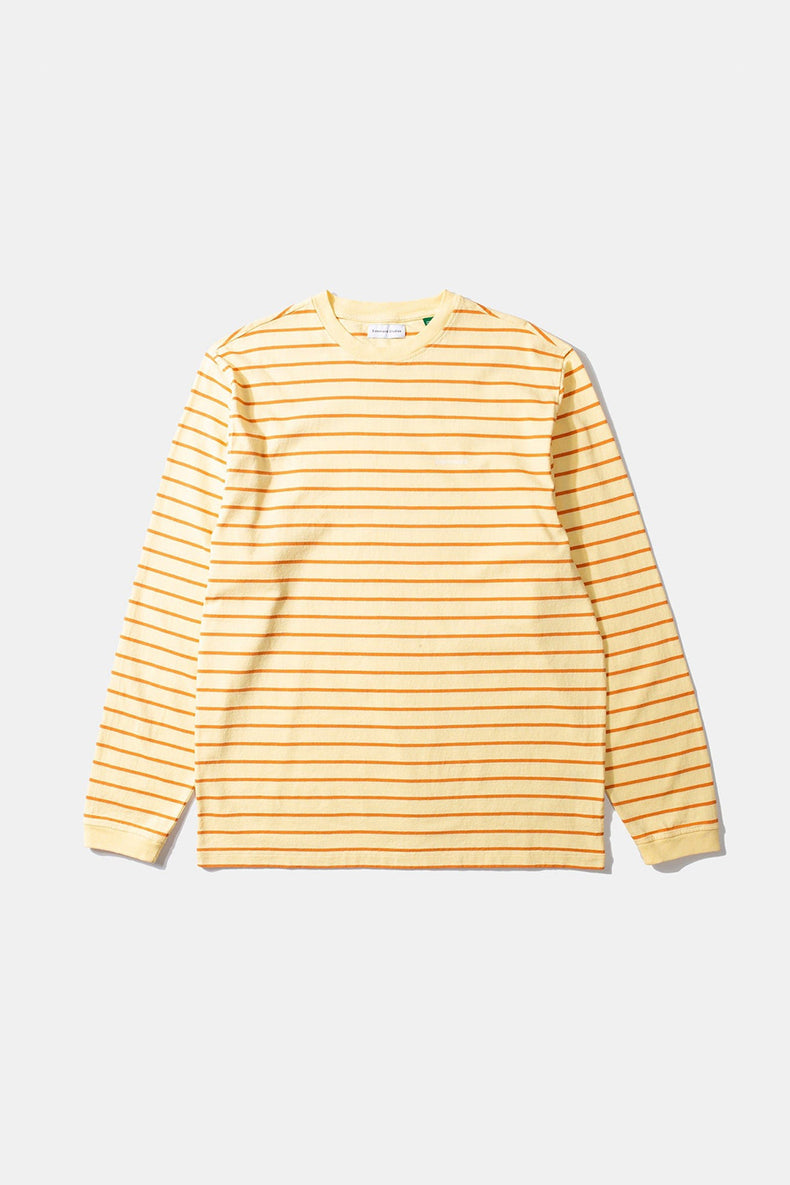 Yellow Mini Logo Stripe Tee