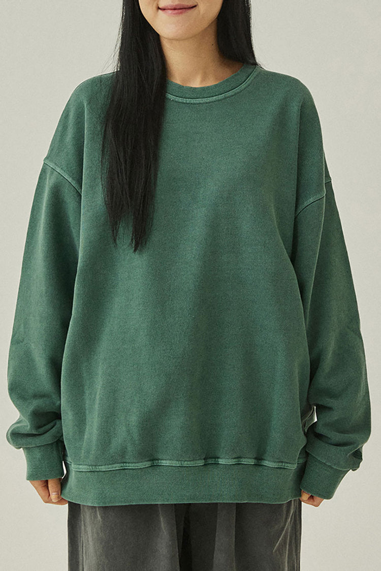 Deep Green Pigment Sweatshirt