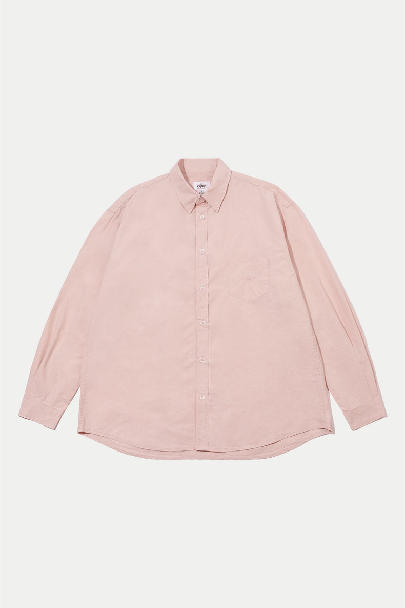 Light Pink Relaxed Cotton Shirt