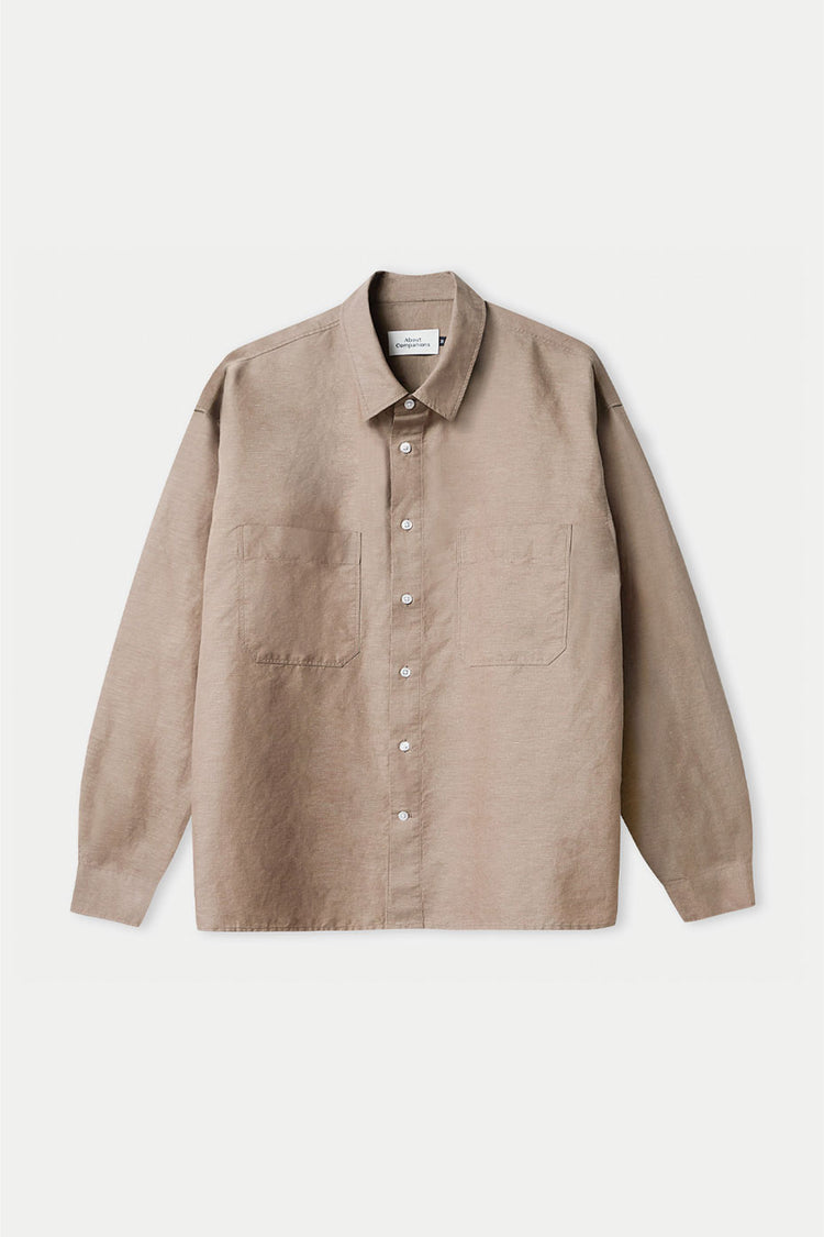 About Companions Walnut Linen Dario Shirt 