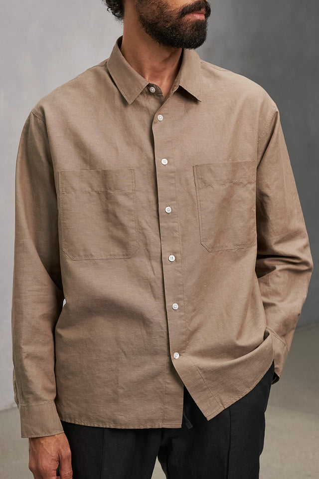 Walnut Linen Dario Shirt