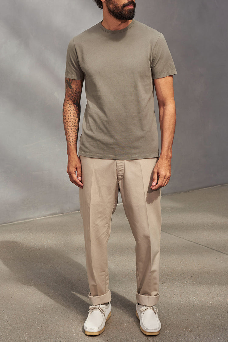 Dusty Olive Eco Pique Liron T-Shirt