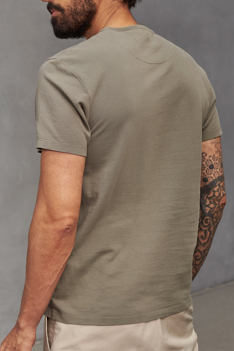 Dusty Olive Eco Pique Liron T-Shirt