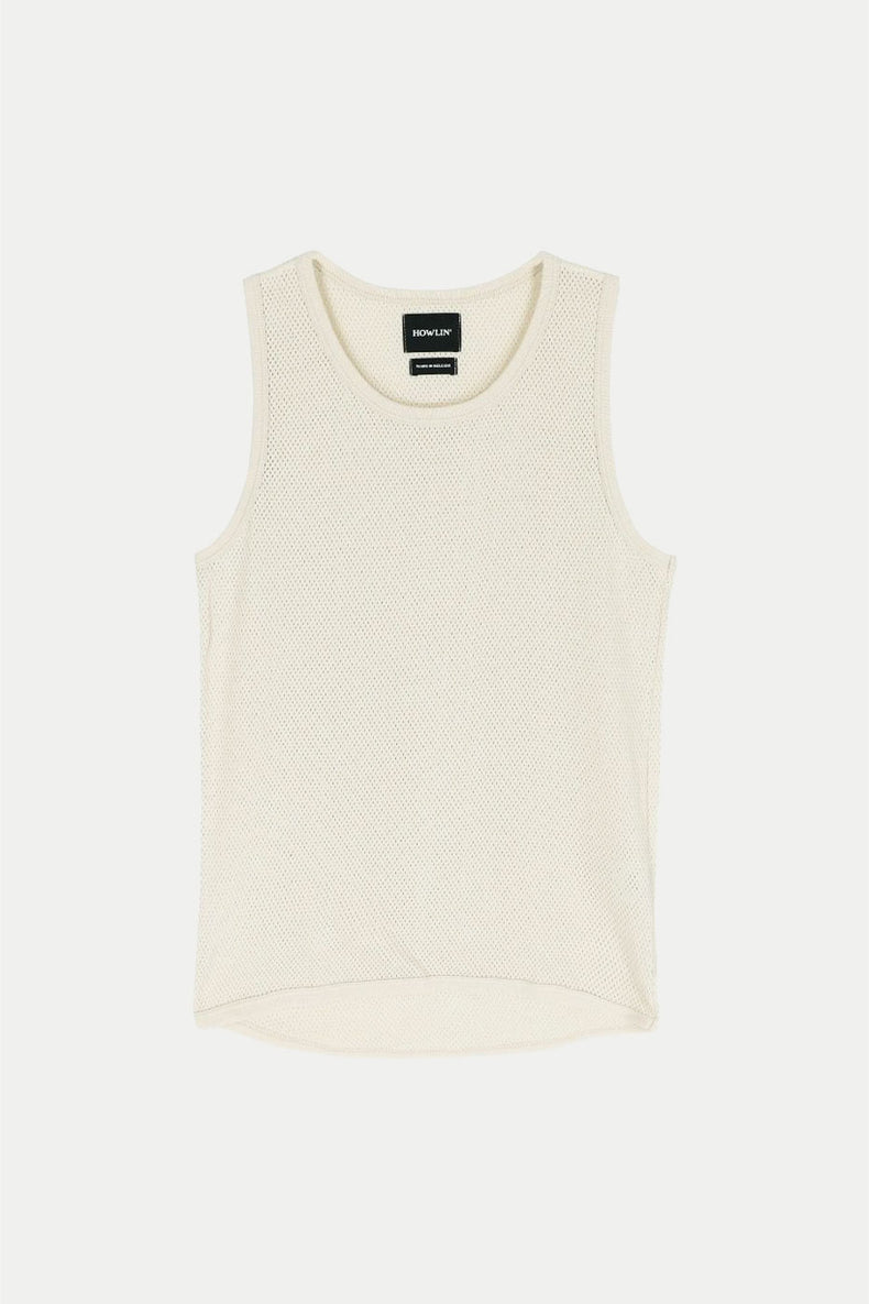 Ecru Adults Only Mesh Vest Top