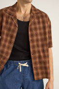 Rhythm Rust Relaxed Shadow Check Shirt 