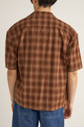 Rhythm Rust Relaxed Shadow Check Shirt 