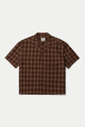 Rhythm Rust Relaxed Shadow Check Shirt 