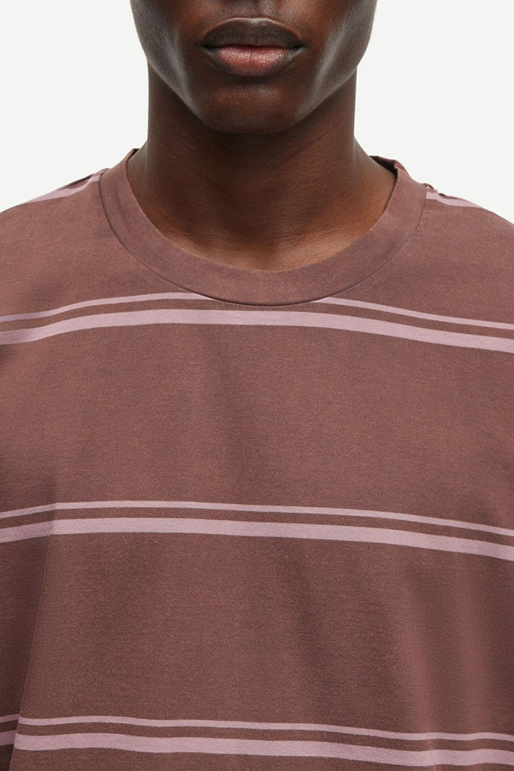 Samsøe Samsøe French Roast Twin Stripe Sahakeem T-Shirt 