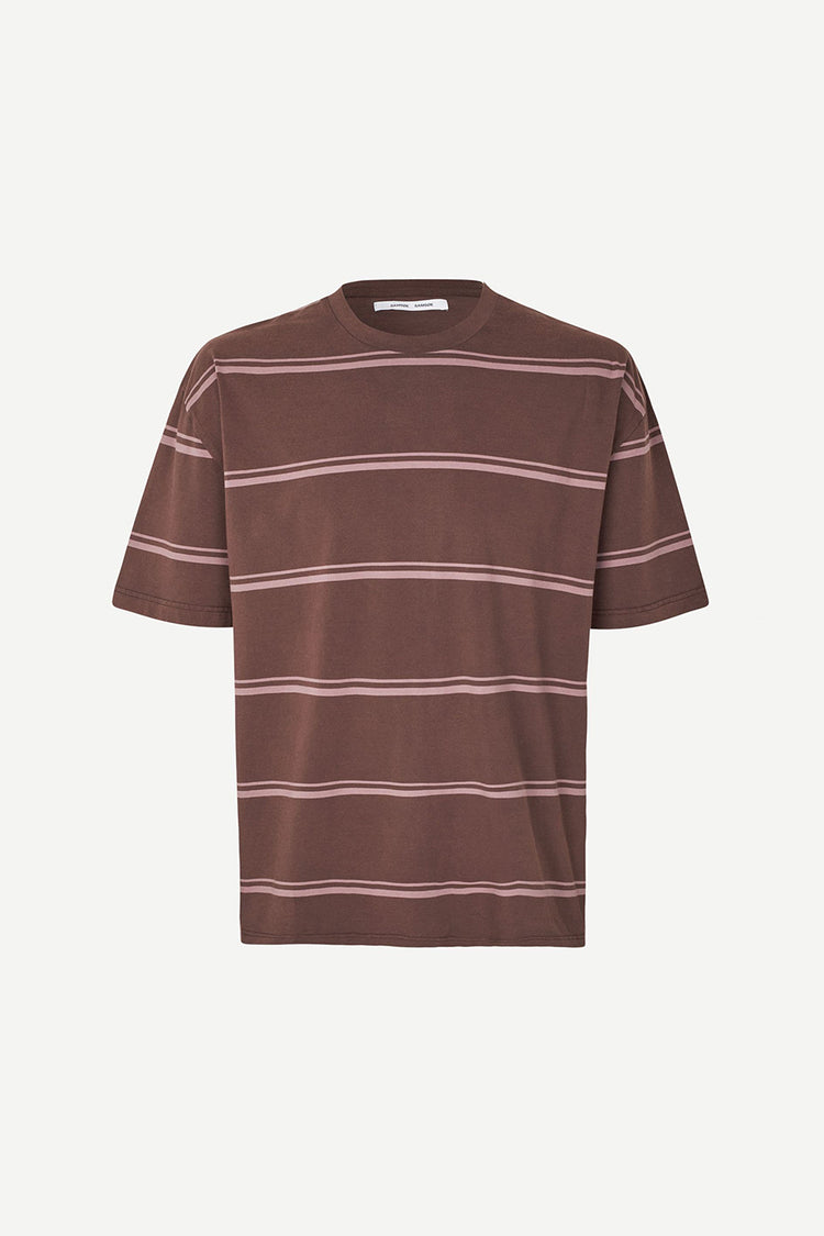 Samsøe Samsøe French Roast Twin Stripe Sahakeem T-Shirt 