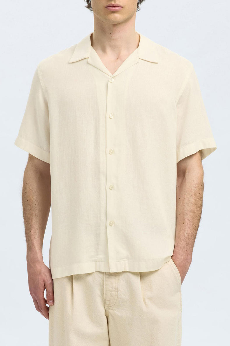 Selected Homme Egret Regular Noa Resort Shirt 