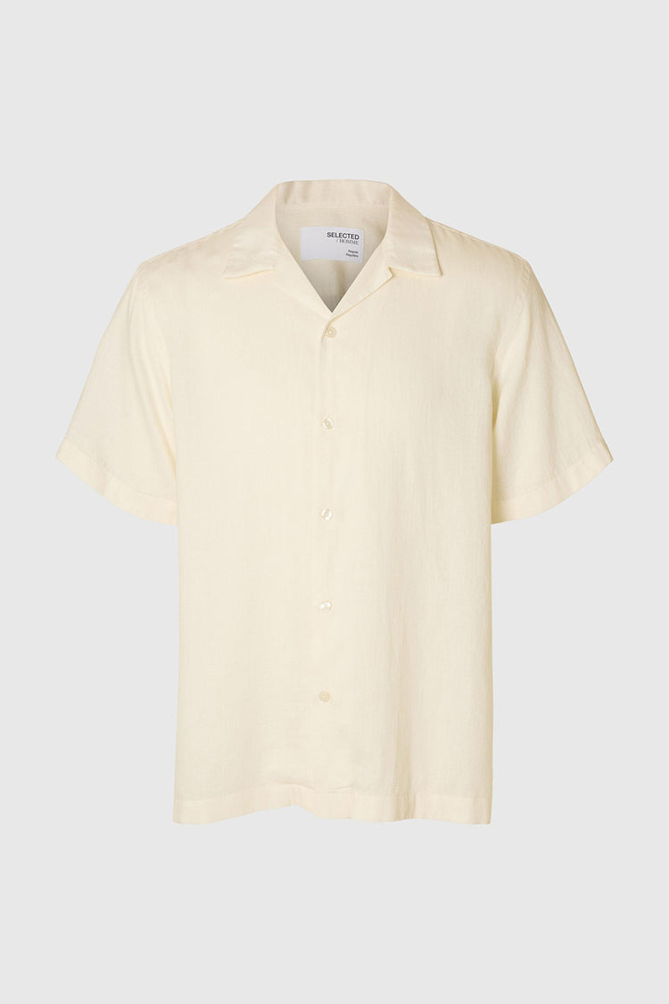 Selected Homme Egret Regular Noa Resort Shirt 
