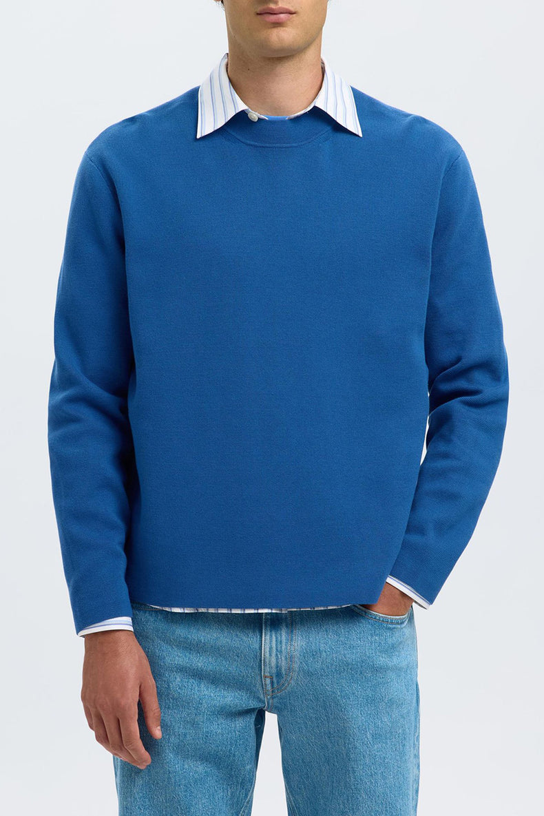 Selected Homme Set Sail Mike Light Knit Relaxed Sweat 