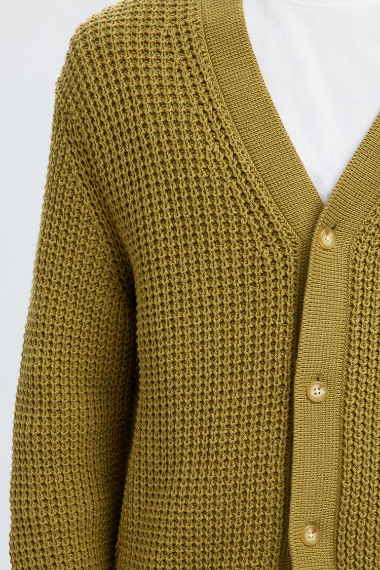 Selected Homme Dried Herb Dereck Knit Relaxed Cardigan 