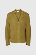 Selected Homme Dried Herb Dereck Knit Relaxed Cardigan 