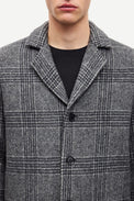 Samsøe Samsøe Grey Check Satesfa Coat 