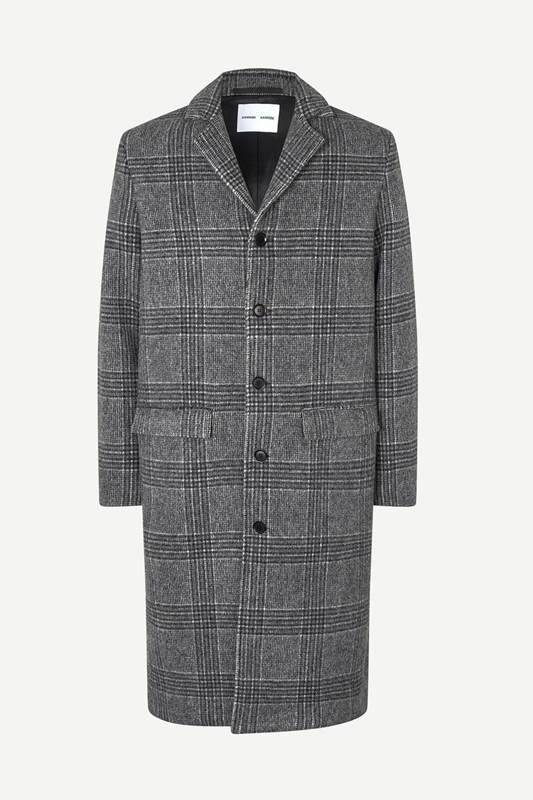 Samsøe Samsøe Grey Check Satesfa Coat 