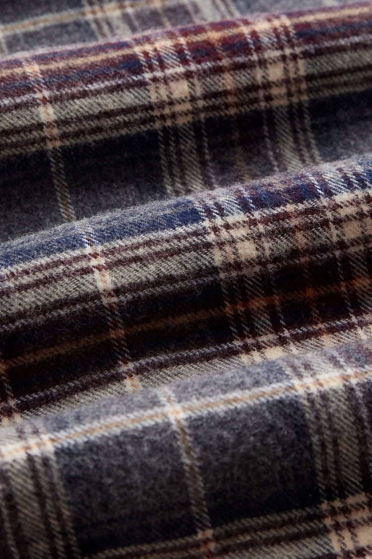 Portuguese Flannel Grey Multi Augusta Shirt 