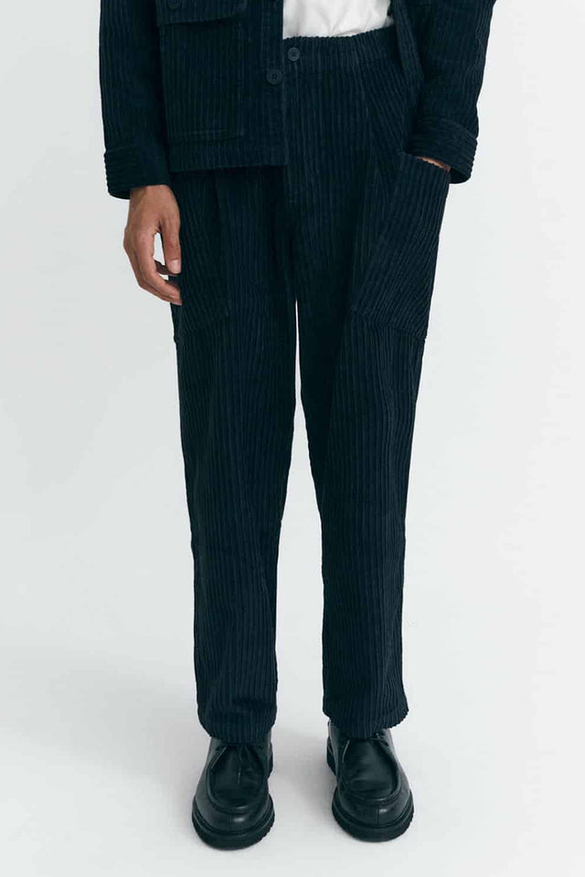 Thinking Mu Navy Max Corduroy Pants 