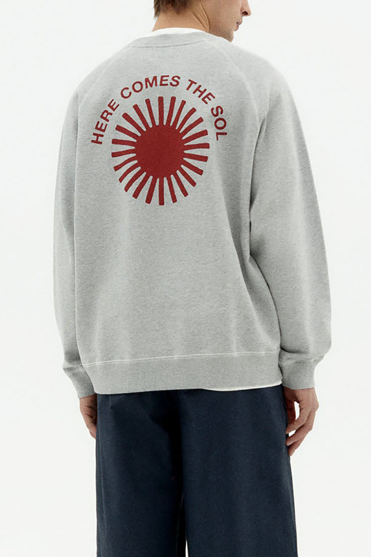 Thinking Mu Grey Sol Retro Pepe Sweatshirt 