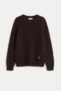 Thinking Mu Brown Oak Rasta Knitted Sweater 