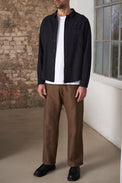 About Companions Melange Black Eco Flannel Simon Shirt 