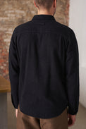 About Companions Melange Black Eco Flannel Simon Shirt 