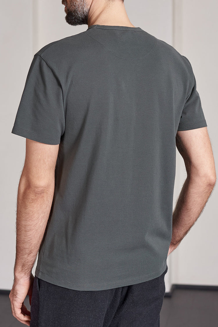 About Companions Black Olive Eco Pique Liron T-Shirt 