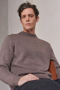 About Companions Melange Taupe Merino Morten Jumper 