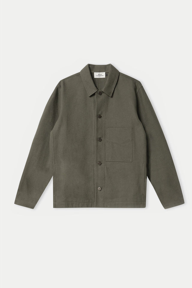 About Companions Dark Khaki Eco Moleskin Asir Jacket 
