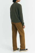 Thinking Mu Dark Green Lucien Knitted Sweater 