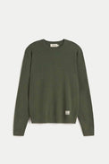 Thinking Mu Dark Green Lucien Knitted Sweater 