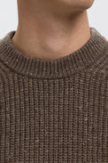 Selected Coffee Bean Land Knit Relaxed Vest 