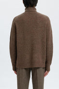 Selected Coffee Bean Land Knit Relaxed Roll Neck 