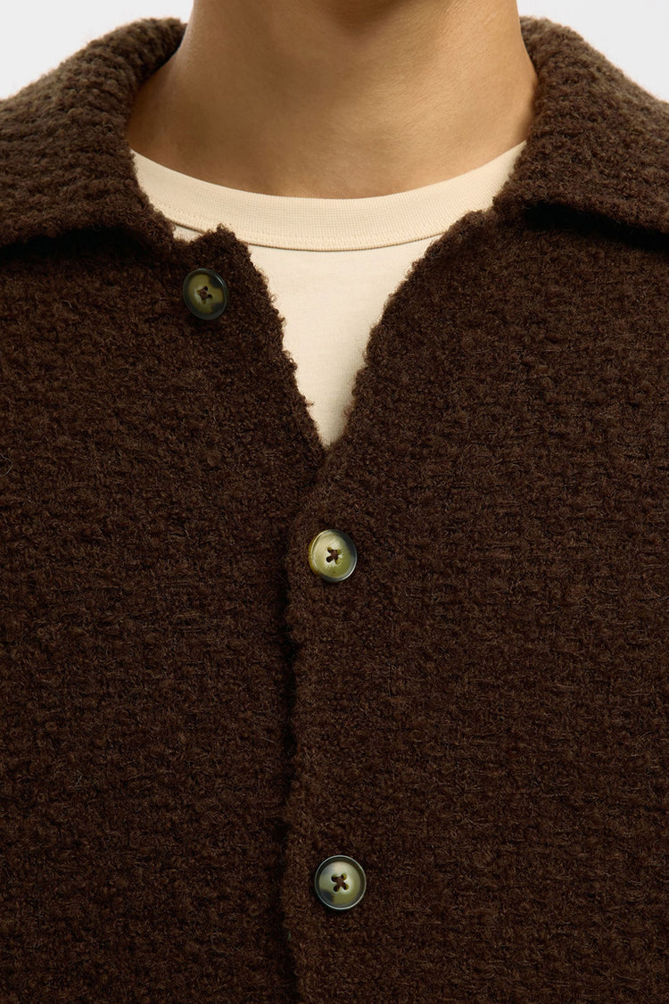 Selected Demitasse Loyd Knit Buckle Polo Cardigan 