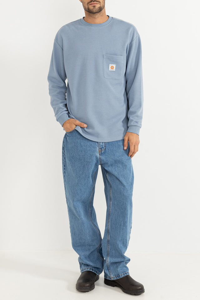 Rhythm Slate Vintage Pocket Waffle Sweat 