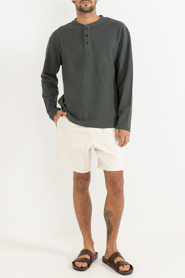 Rhythm Silver Pine Vintage Terry Henley Shirt 
