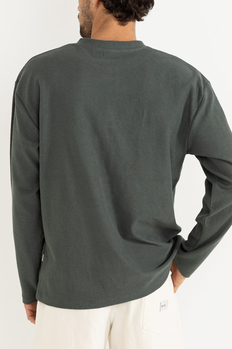 Rhythm Silver Pine Vintage Terry Henley Shirt 