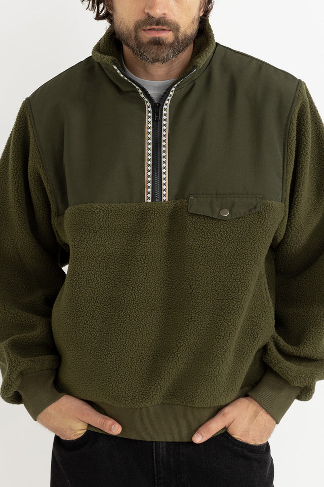 Rhythm Olive Pfeiffer Sherpa Fleece 