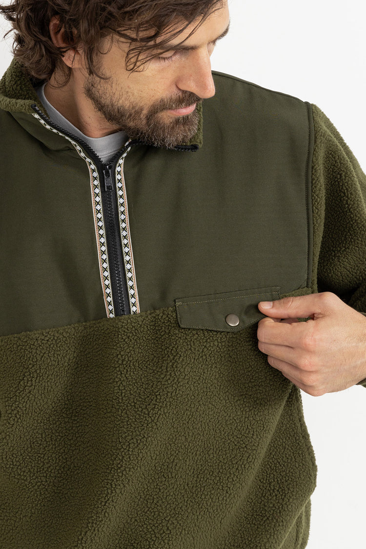 Rhythm Olive Pfeiffer Sherpa Fleece 