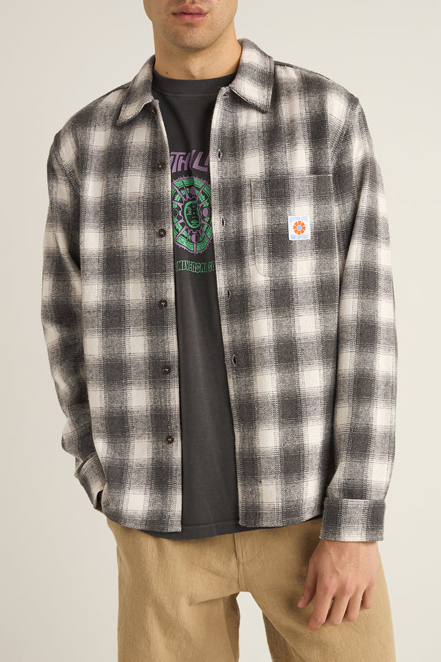 Rhythm Ash Plaid Flannel Shirt 