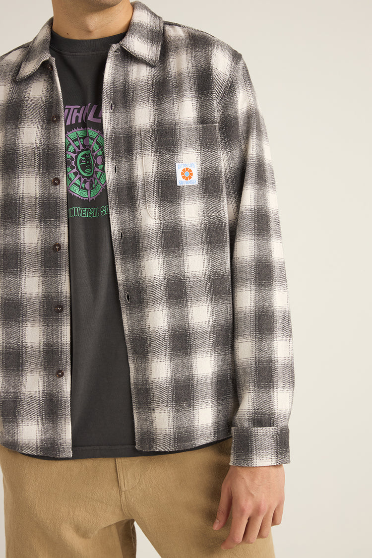 Rhythm Ash Plaid Flannel Shirt 