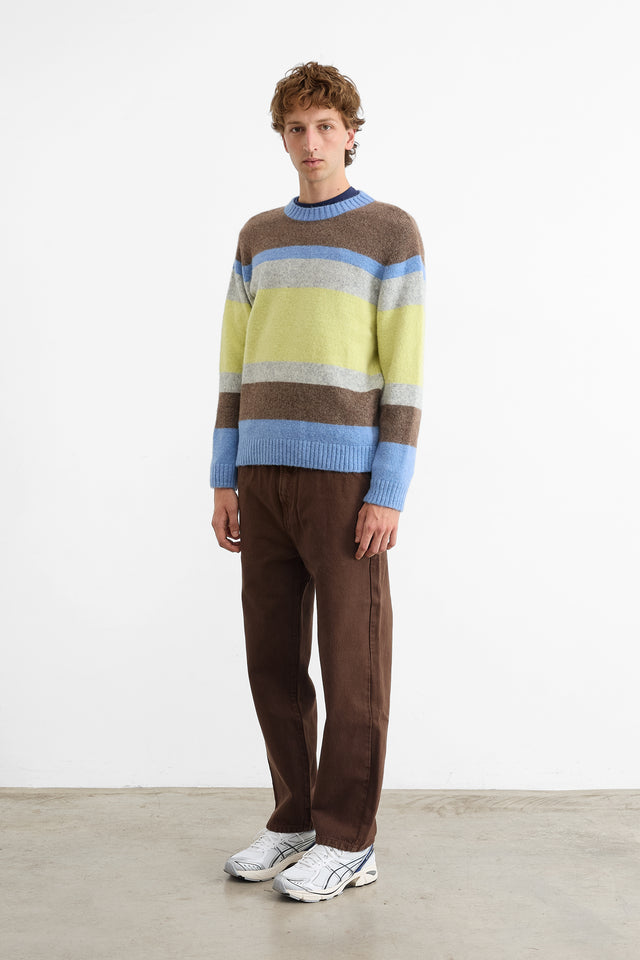 Edmmond Studios Yellow Striped Glasgow Sweater 