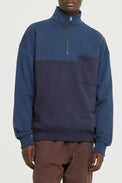 Castart Navy Milton Zip Sweat 