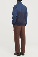 Castart Navy Milton Zip Sweat 