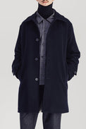 Parages Navy Caufield Wool Coat 